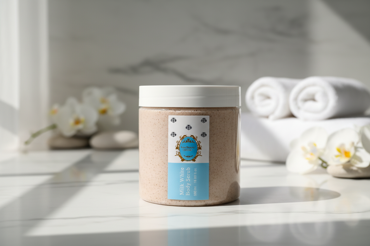 SCRUB CORPO BIANCO LATTE